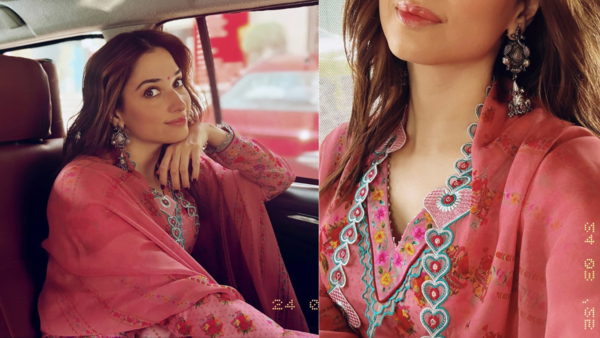 Tamannaah Bhatia’s sweetheart twist Anarkali set