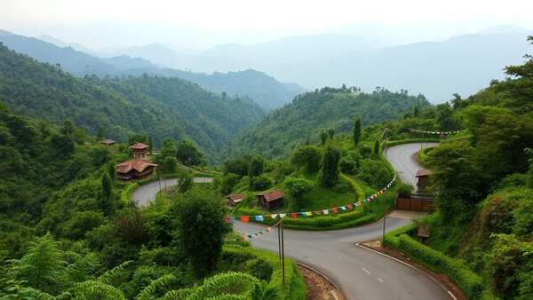 How to road trip across Northeast - Winding Road Northeast India 