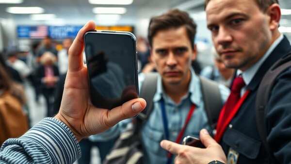Phone Check at US Customs