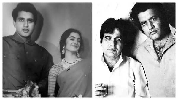 Saira Banu and Manoj Kumar, inset Dilip Kumar