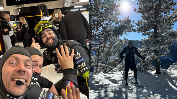 Picture clicked from his phone (left), Norman Nato in Andorra (right). Pic credit: Norman Nato/Instagram