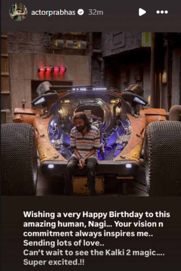 Prabhas Instagram story