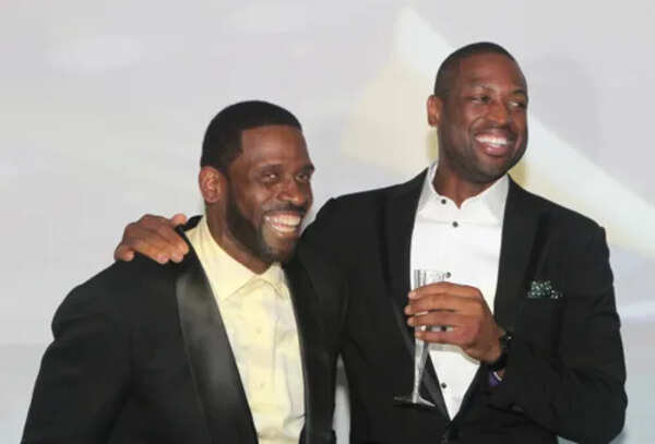 Dwyane Wade and his father Dwyane Wade Sr.
