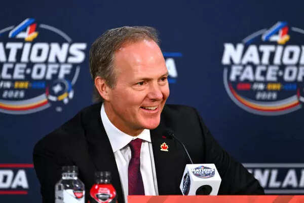Head coach Jon Cooper of Team Canada attends a postgame press conference