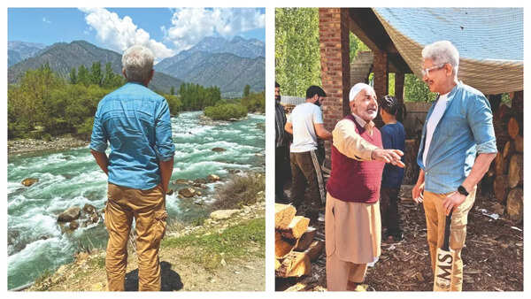 Atul Kulkarni interacts with locals in Pahalgam Atul Kulkarni interacts with locals in Pahalgam