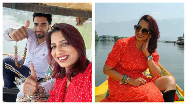 Hansa Singh enjoys a shikara ride
