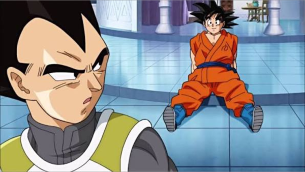 Goku and Vegeta train together in the hyperbolic time chamber (Credits: YouTube)