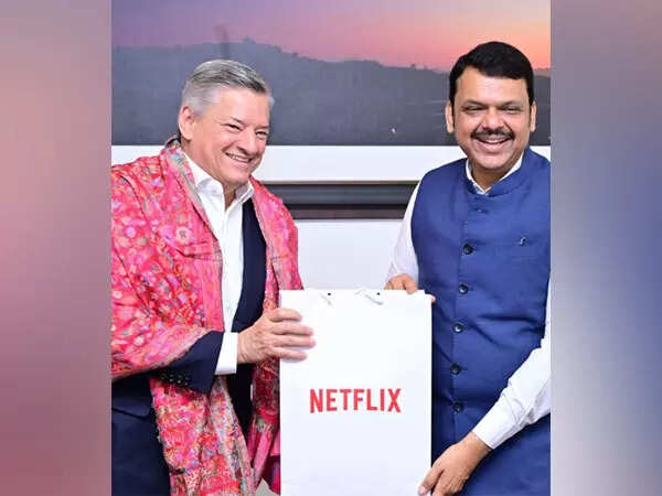 "Had a fruitful meeting": Maharashtra CM Devendra Fadnavis meets Netflix's co-CEO Ted Sarandos