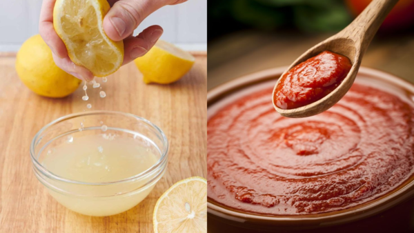 Tomato with lemon mask for hair
