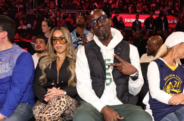 Kevin Garnett and his GF Teare