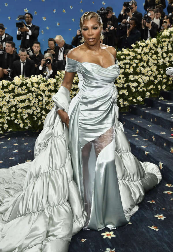 Serena Williams attends The Metropolitan Museum of Art's Costume Institute benefit gala celebrating the opening of the "Superfine: Tailoring Black Style" exhibition on Monday, May 5, 2025, in New York. (Photo by Evan Agostini/Invision/AP) 2025 MET Museum Costume Institute Benefit Gala