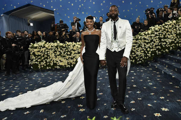 Gabrielle Union, left, and Dwyane Wade attend The Metropolitan Museum of Art's Costume Institute benefit gala celebrating the opening of the "Superfine: Tailoring Black Style" exhibition on Monday, May 5, 2025, in New York. (AP) PHOTO COLLECTION: MET Museum Costume Institute Benefit Gala