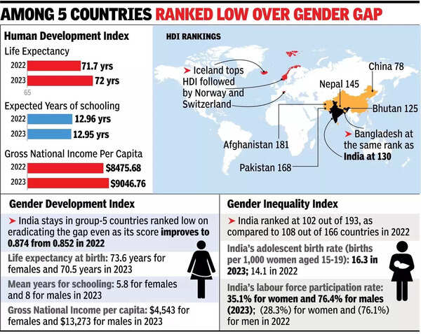 भारत में आय, लिंग अंतर अभी भी महत्वपूर्ण हैं: und