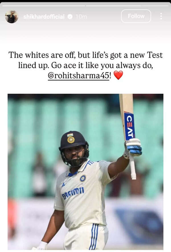 Shikhar Dhawan Insta Story Shikhar Dhawan Insta Story