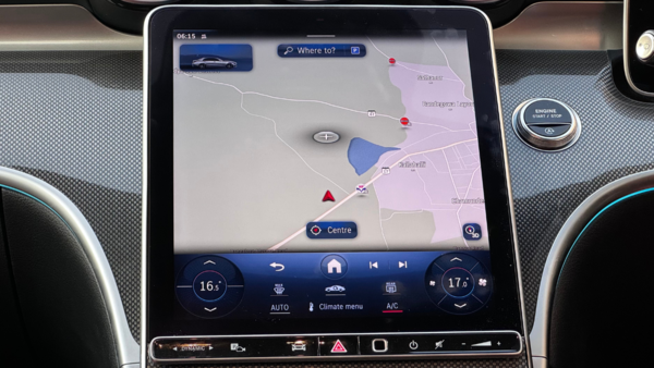 Large 11.9-inch touchscreen infotainment system