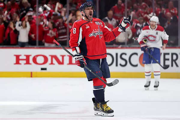 Alex Ovechkin #8 of the Washington Capitals