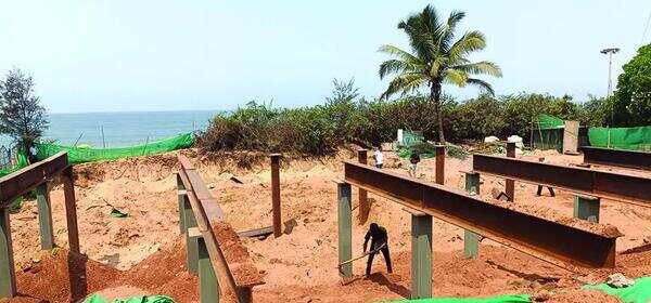 Coastal body checks ‘illegal’ construction on Candolim beach