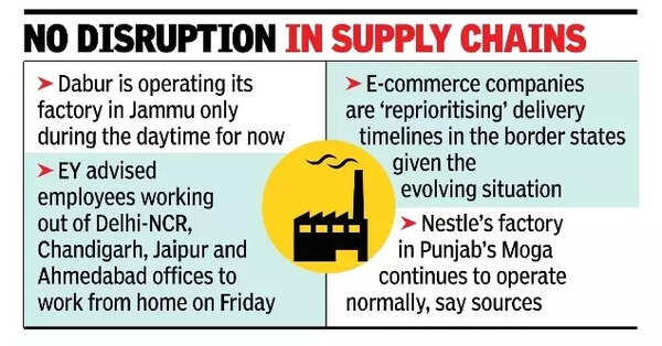 'No disruptions in supply chain'