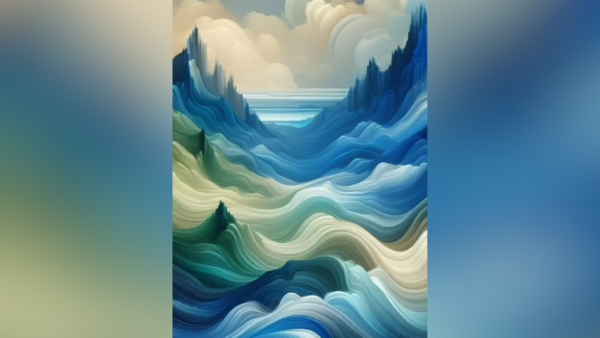 Do you see mountains or waves?