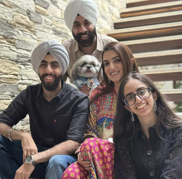 Dr Simrat Kathuria with family