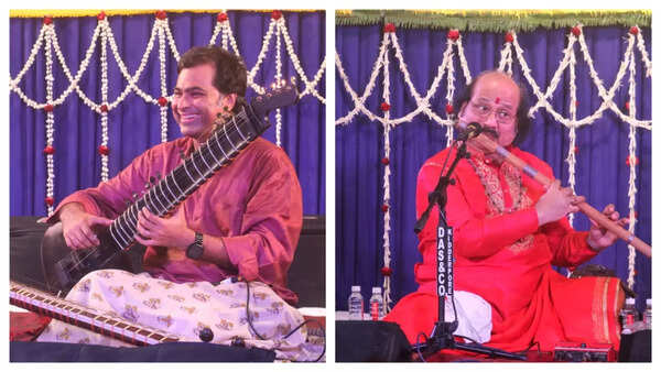 (L) Pt Purbayan Chatterjee (R) Pt Ronu Majumdar