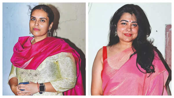(L) Sumedha Sen (R) Trisha Sinha