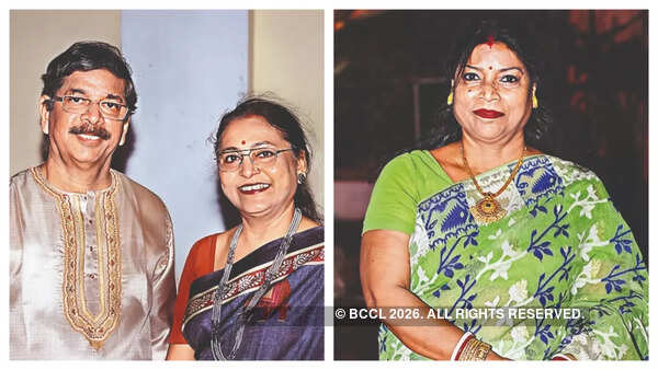 (L) Arun Banerjee and Alkananda Banerjee (R) Bhithika Bose