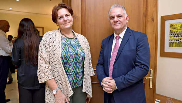 Diana Mickevičienė, Ambassador of Lithuania (on left)