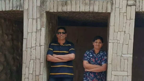 Dhruv Joshi with his father Hemant Joshi