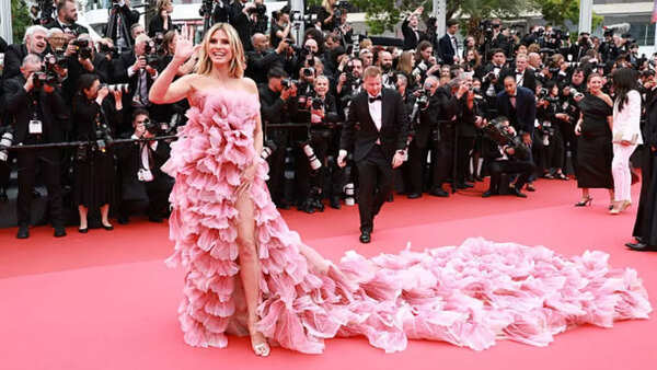 Heidi Klum in Elie Saab