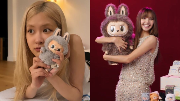 (Image Credits: Pinterest) Lisa with Labubu doll