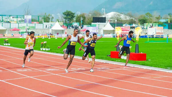 Animesh Kujur sweats it on the track