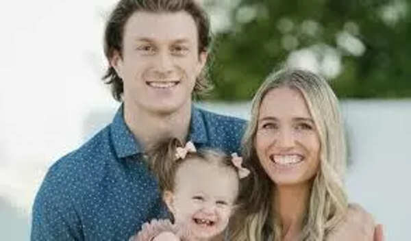 Julie Manson with her baby and husband Josh Manson’s