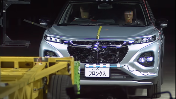 During the side impact test at 55 kmph, curtain airbags functioned effectively