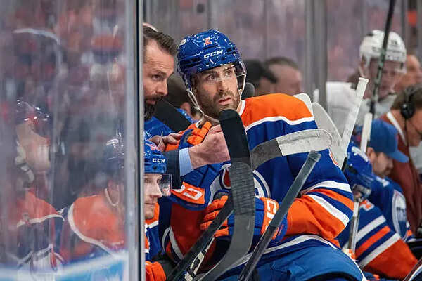Evan Bouchard #2 of the Edmonton Oilers