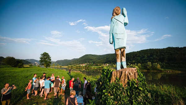 Melania Trump's statue in Sevnica