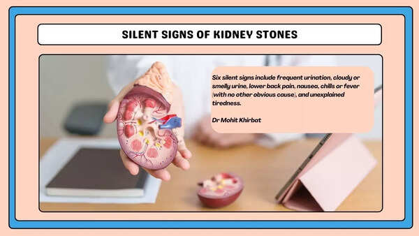 silent signs of kidney stones
