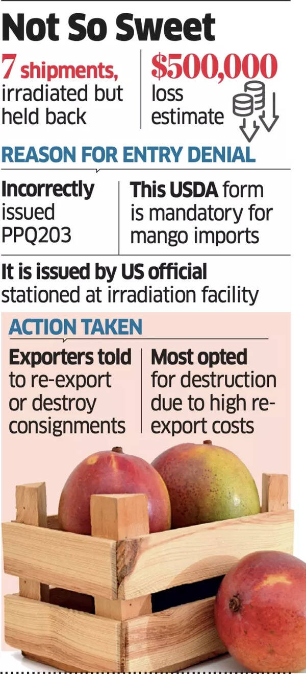 Mango Shipments to US rejected Mango Shipments to US rejected