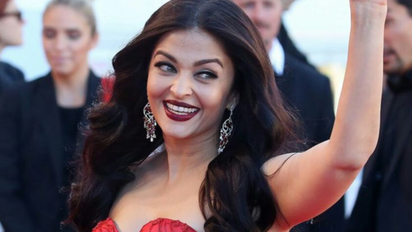 Aishwarya in red gown