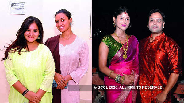 (L) Tanishka Saxena and Vallary Pathak (R) Neha & Anuj Mishra