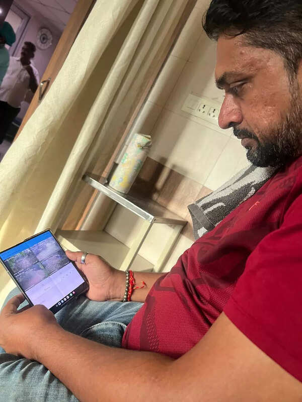 Brijesh Patel has installed CCTV cams in his orchards so he can monitor the activities there on his tablet from any location.