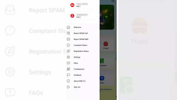 Step 4: Report unwanted calls/SMS