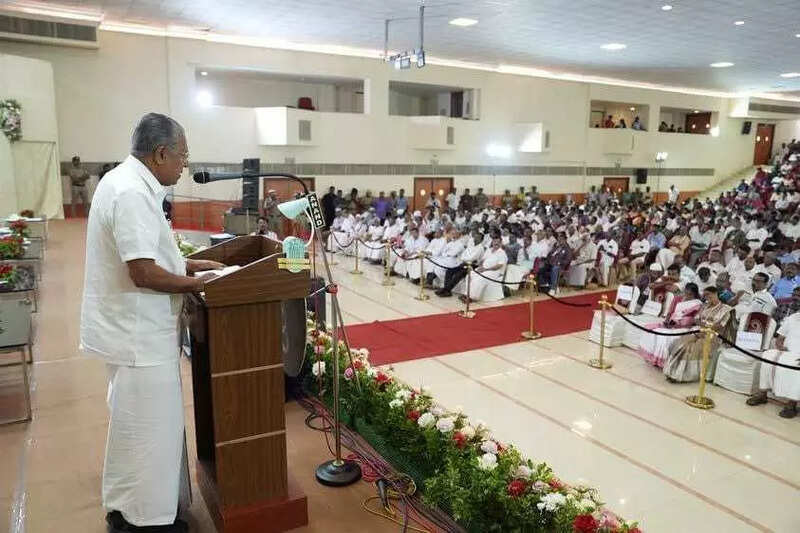 Chief Minister Pinarayi Vijayan inaugurated the district-level meeting at Camelot Convention Centre, Pathirappally, Alappuzha, as part of the fourth anniversary celebrations of the Left Democratic Front government.