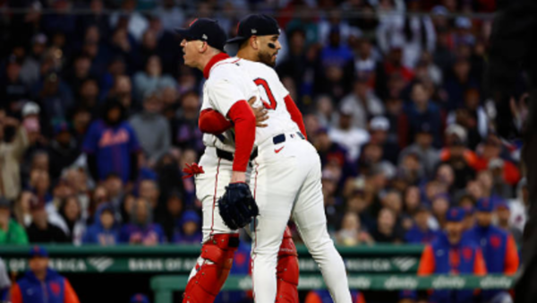 Walker Buehler arguing with umpire Mike Estabrook (Image Source: Getty) walker-buehler-arguing