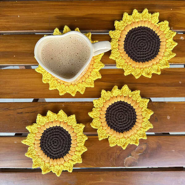 Crochet coasters