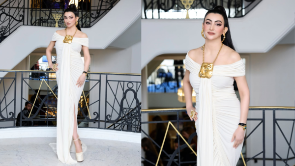 Shalini Passi's all white look at Cannes 2025