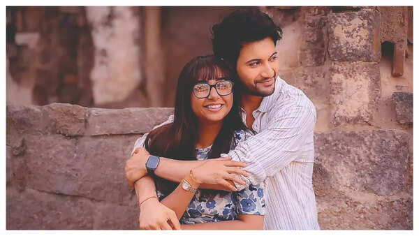Prajakta with Rohit Saraf in a scene from the web series Mismatched