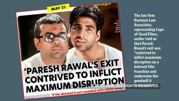 The law firm Parinam Law Associates representing Akshay's production house issued legal notice