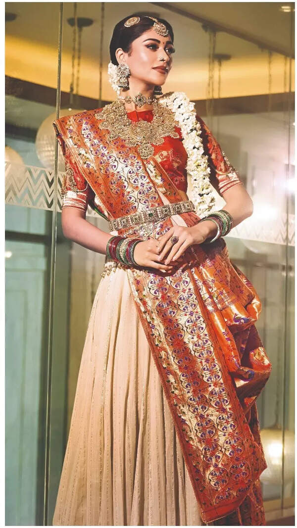 Outfit by Gaurang Shah; Jewellery by Kishandas & Co