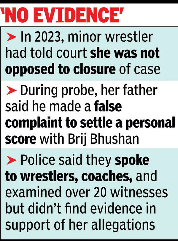 Court accepts Delhi cops’ closure report in Pocso case against ex-WFI chief